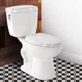 17' Comfort Height Toilet with Soft close seat, Two piece Toilets for Bathroom, Nano Self-Cleaning Glaze, 1.01 GPF Powerful Single Flush, Easy to Clean & Install, ADA Height, 12' Rough-In