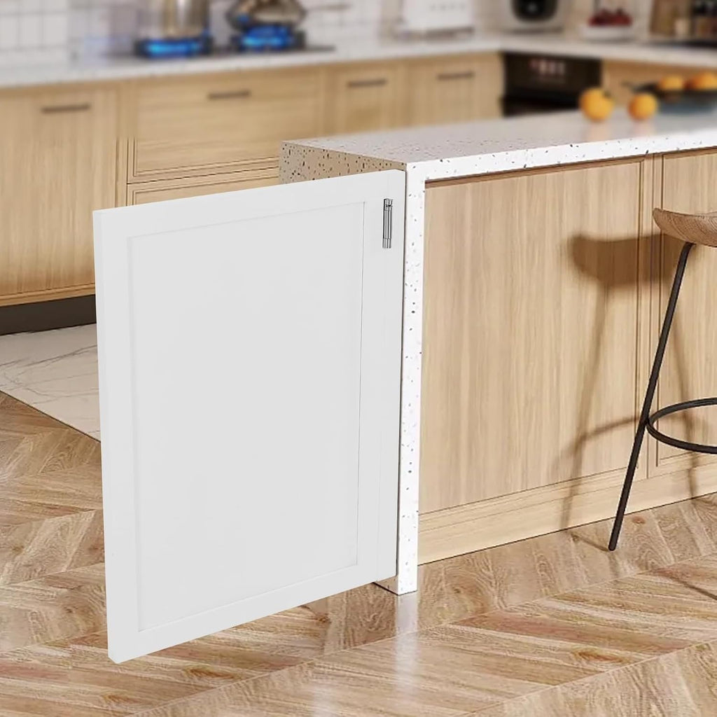 Cafe Swinging Doors,Wood Interior Saloon Half Partition Swing Door with 3 Hinges for House Kitchen Shop Entrance Pub Porch(27.6x35.4in-White-2)