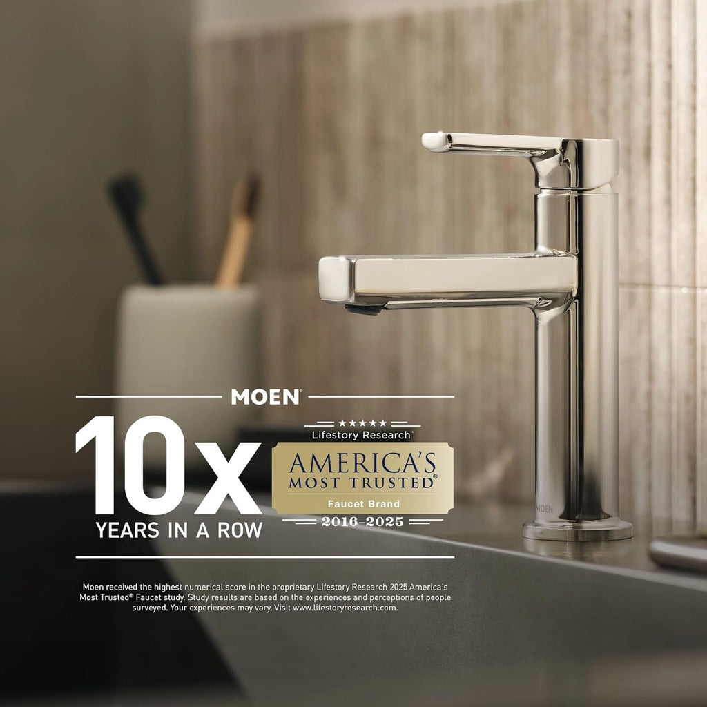 Moen T2139EPBN Eva Posi-Temp Eco-Performance Tub and Shower Trim Kit, Valve Required, Brushed Nickel