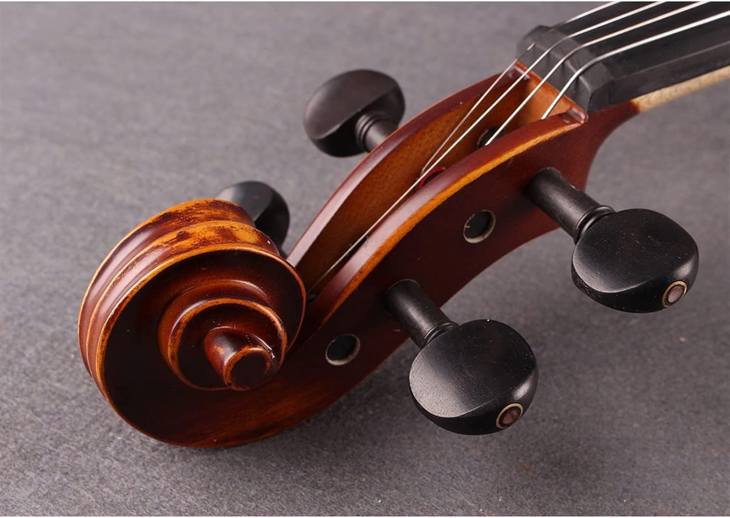 TSTS Solid Wood Rubbed Violin All Handmade Beginner Children Adult Professional Violin Musical Instrument Adults Violins (Color : 3/4)