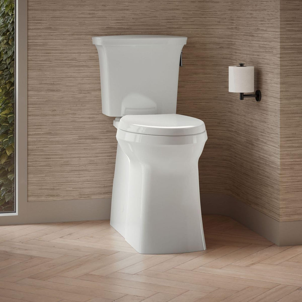 KOHLER Corbelle Tall Two-Piece Elongated Toilet With Skirted Trapway 1.28 Gpf