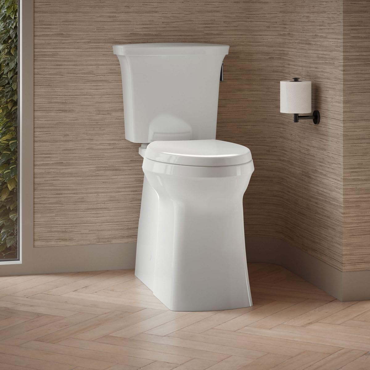 KOHLER Corbelle Tall Two-Piece Elongated Toilet With Skirted Trapway 1.28 Gpf