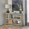 Liberty Furniture Affinity Sofa Table for Living Room - Dusty Taupe Faux Concrete Tops