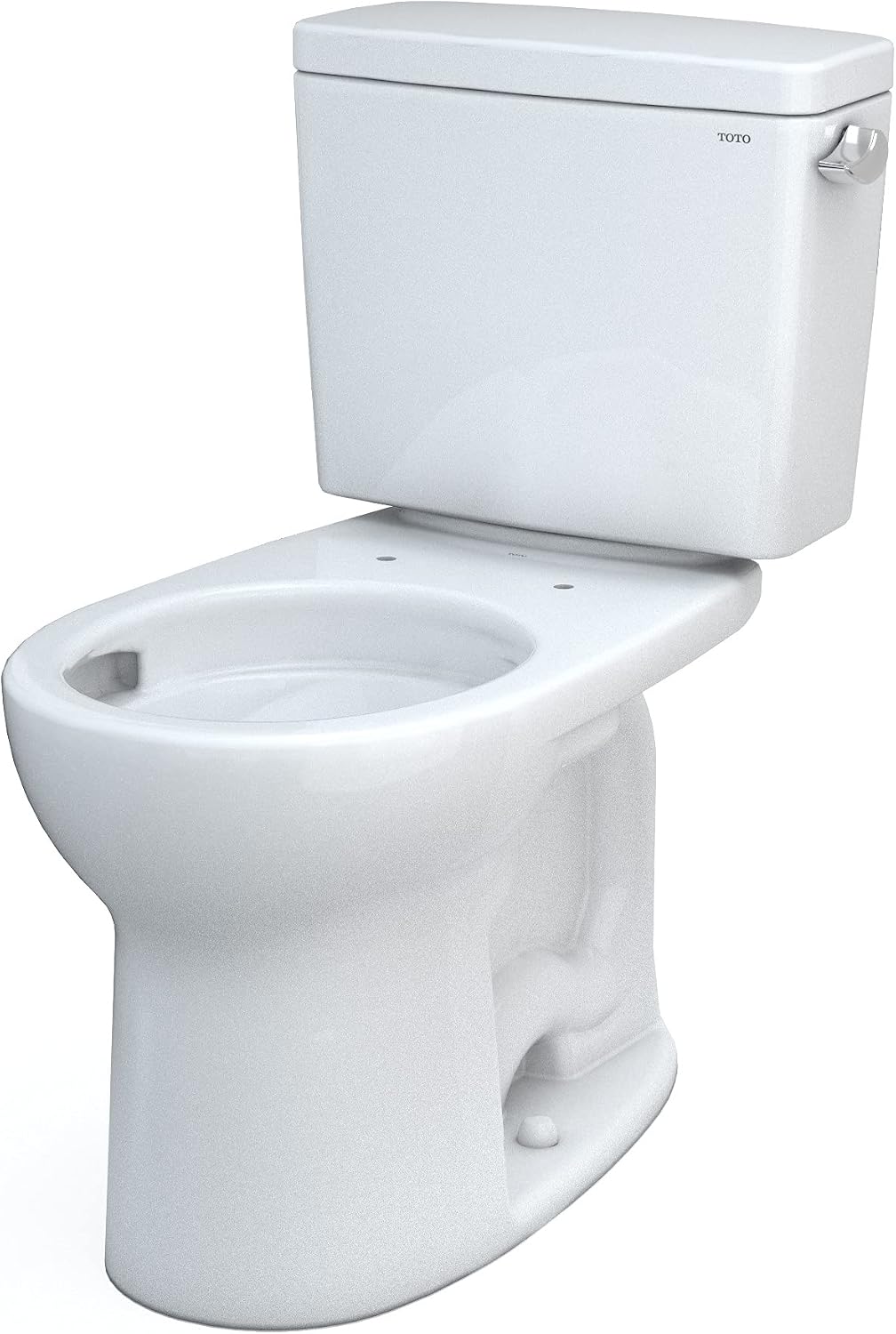 TOTO Drake Two-Piece Round 1.28 GPF Universal Height TORNADO FLUSH Toilet with CEFIONTECT, Cotton White - CST775CEFRG#01