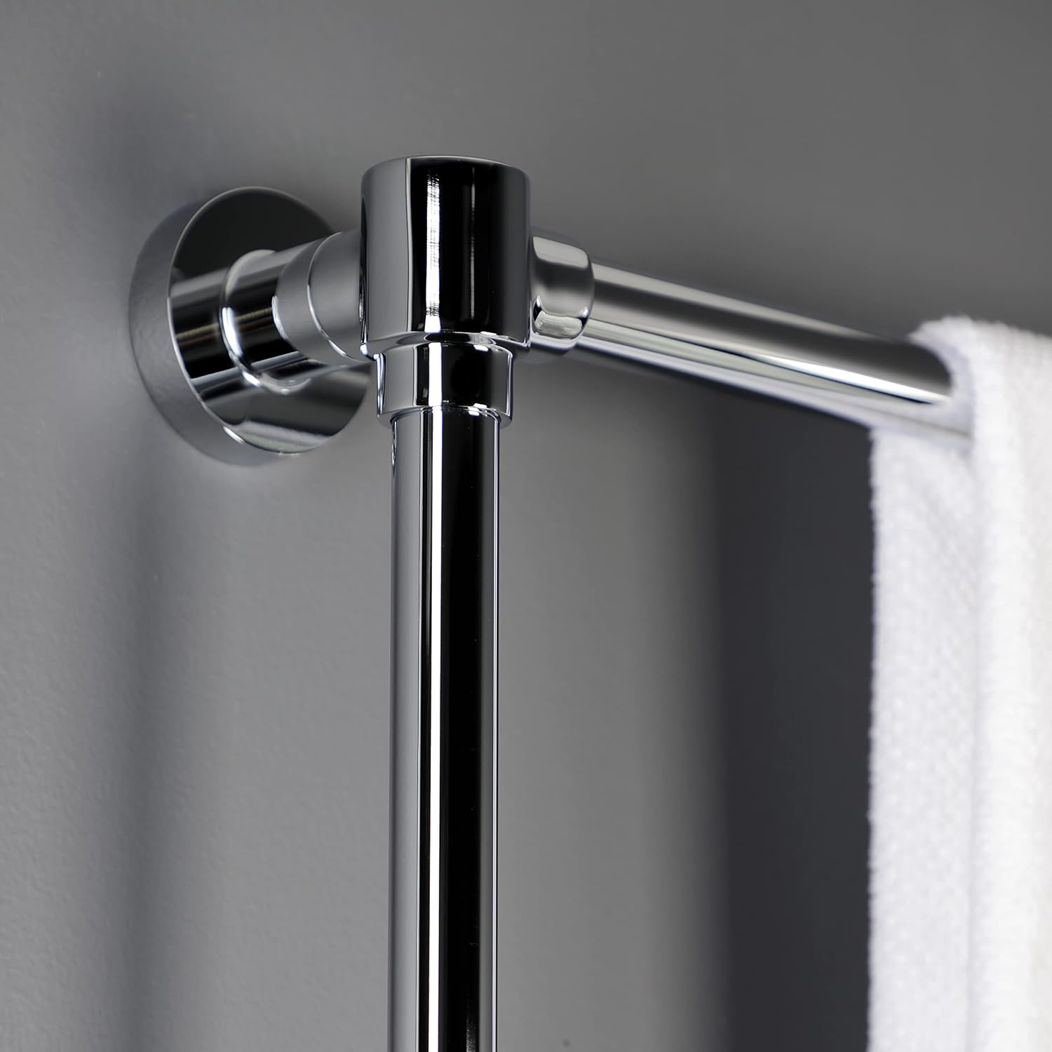 Kingston Brass DTM323031 Gallant 30-Inch x 32-Inch Wall Mount Towel Rack, Polished Chrome