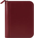 FranklinCovey - FC Signature Ring-Bound Binder for FranklinCovey Planners | Leather - Zipper Binder (Compact, Red)