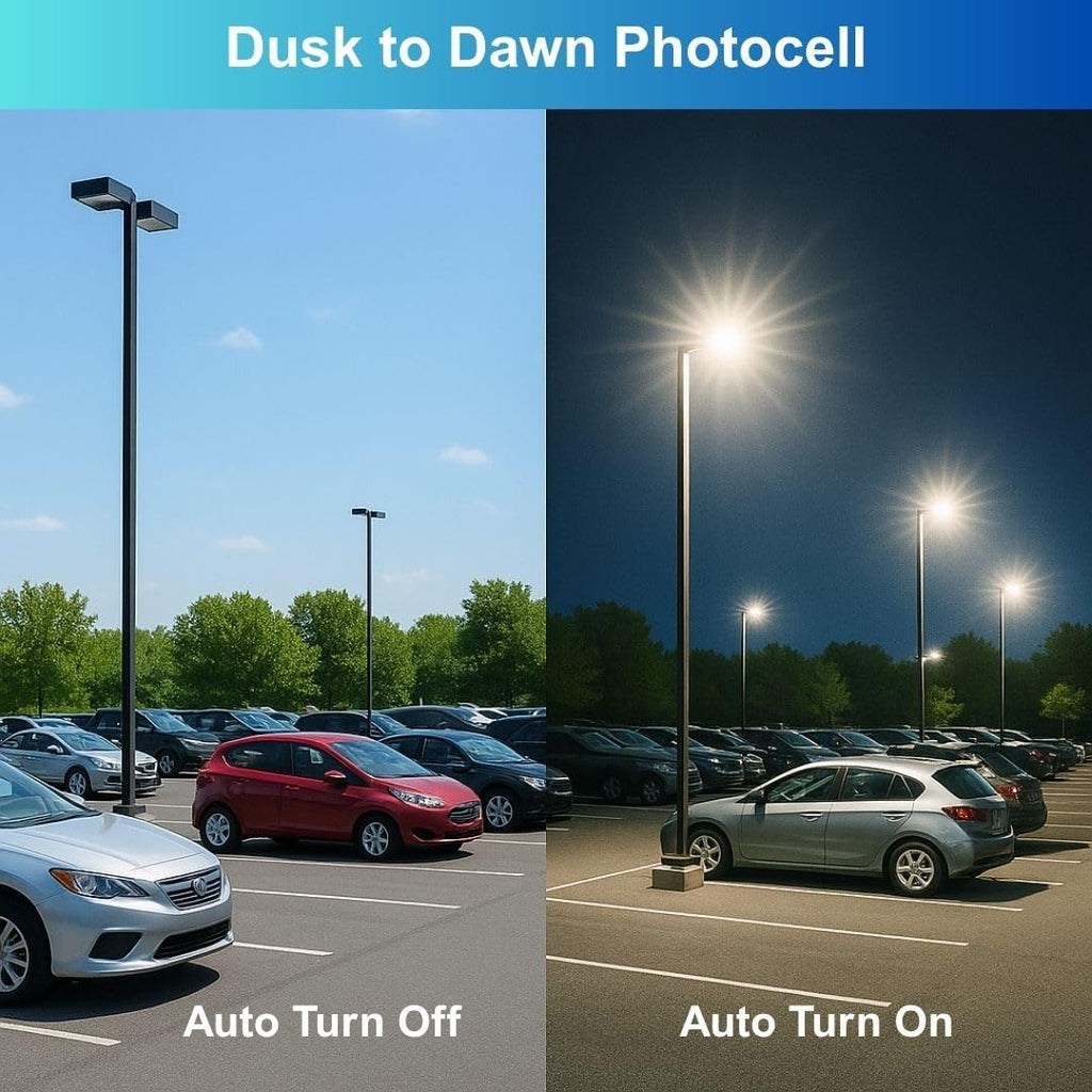 300W LED Street Light, DLC Certified Dusk to Dawn Parking Lot Lights - 6500K, 39000LM, Waterproof Outdoor Commercial Street & Area Lighting for Roadway, Security, Stadium, Pole Barn - ETL Listed