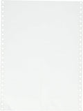 Compulabel Pinfeed Fanfold Labels 4' x 1-7/16', White, Permanent Adhesive, Continuous Form, Smudge Resistant, 10,000 Labels per Carton, Paper Material (120407)