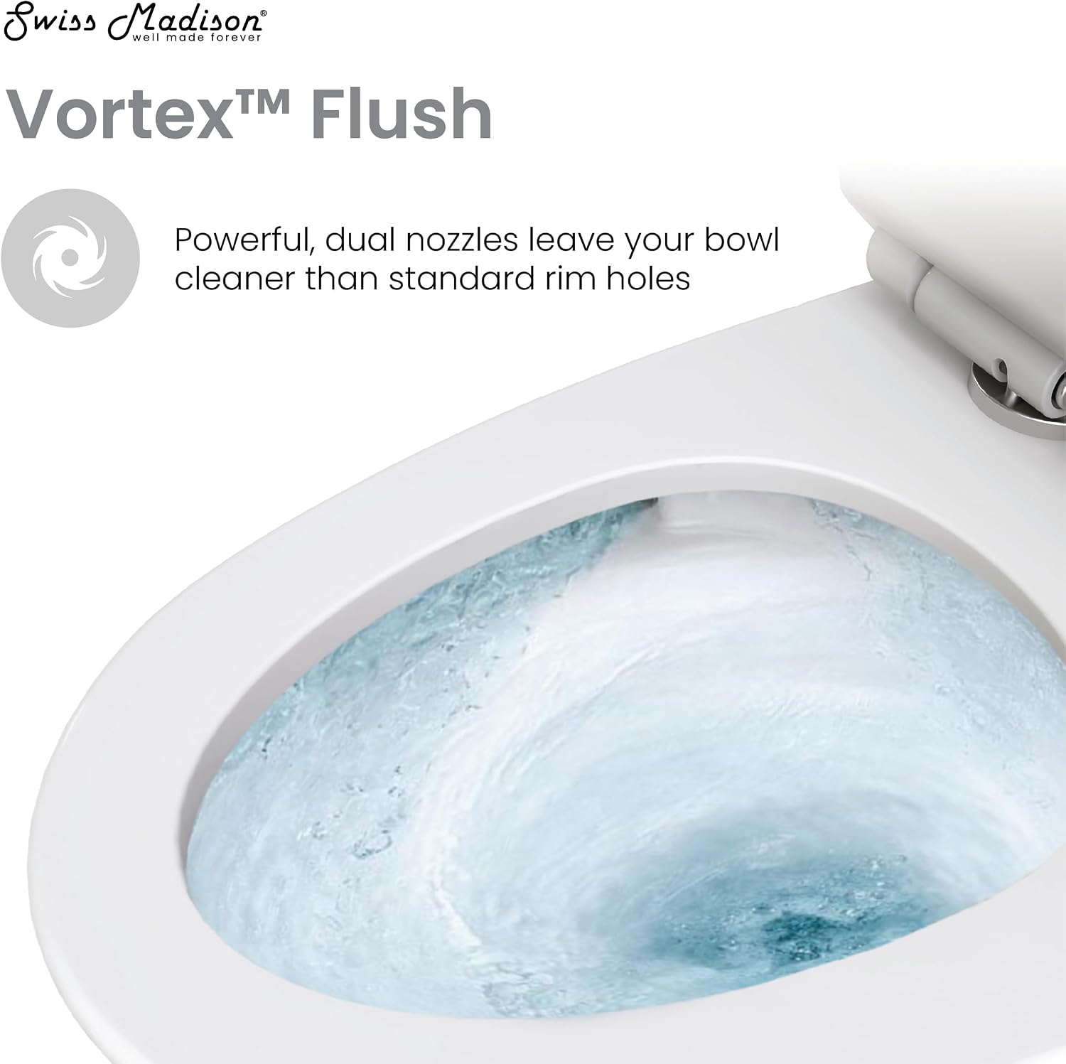 St. Tropez Two-Piece Elongated Toilet Vortex™ Dual-Flush 1.1/1.6 gpf
