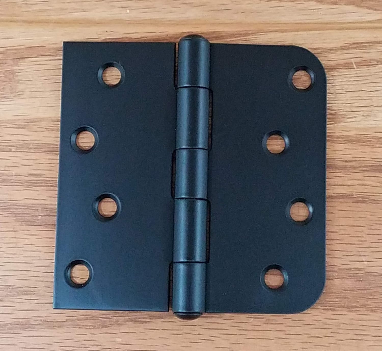 Hinge Outlet Black Stainless Steel Exterior Door Hinges 4' with 5/8' Square - Non-Removable Pin, Rust Resistant - 6 Pack for 2 or 3 Doors