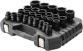 27 Piece 3/4' Drive 6 Point Metric Impact Socket Set | 17mm-60mm| Cr-Mo Steel