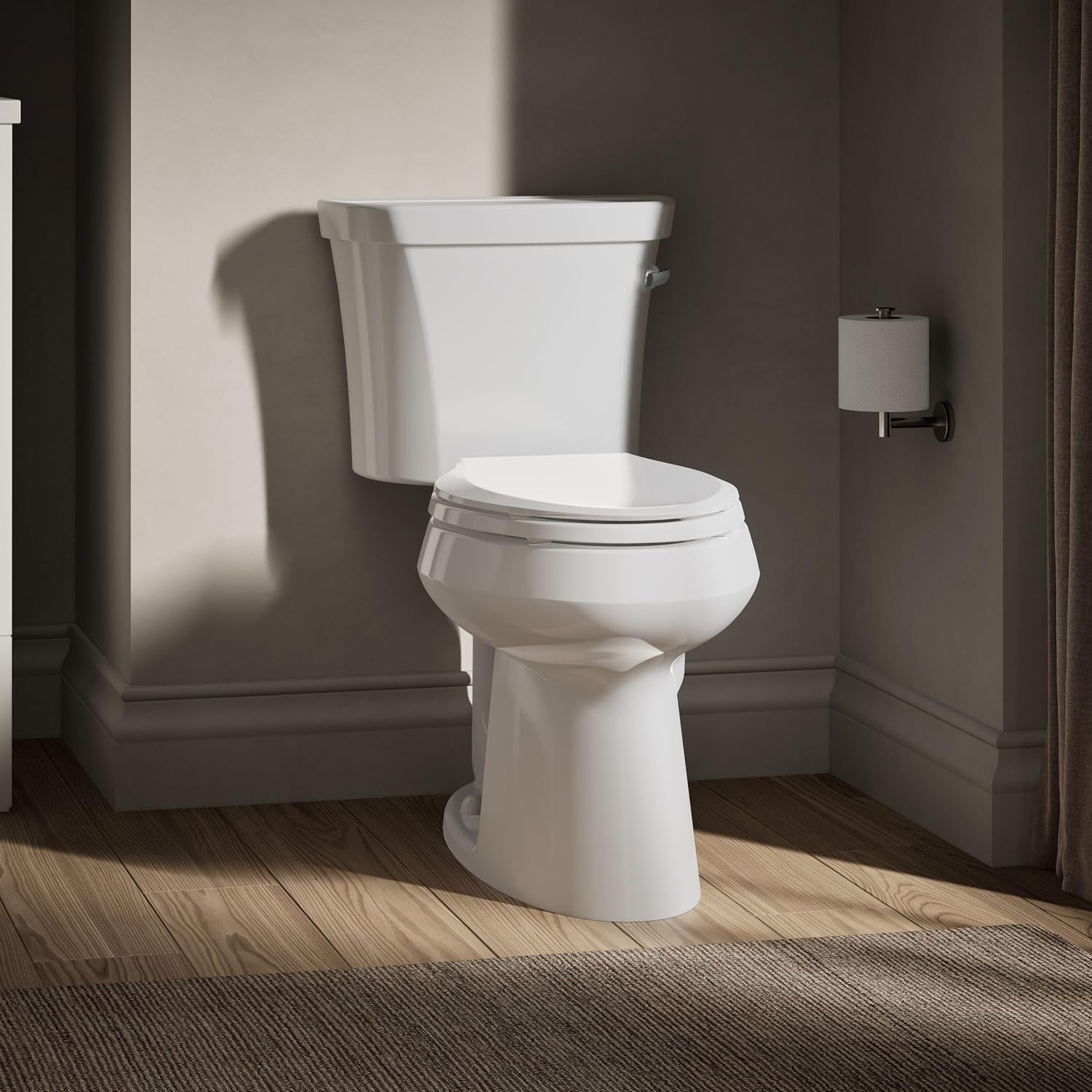 Kohler 3889-UR-0 Highline® Two-piece elongated toilet, 1.28 gpf, White
