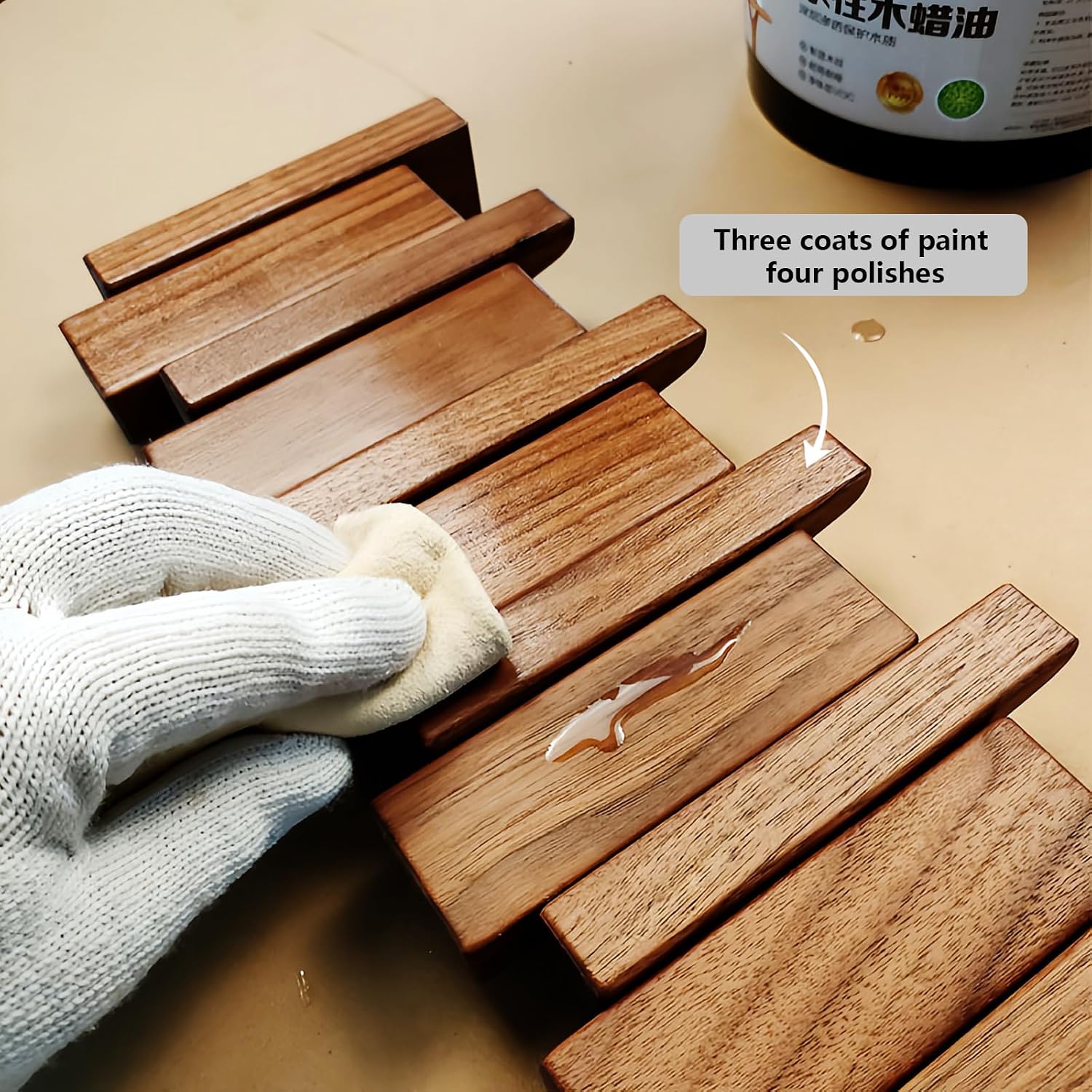 Wall Mounted Piano Key Hanger | Flip Style Hook | Entrance Wall Art Hook, Made of Oak Wood (3 Times Painted, 4 Times Polished) (Beech, 12Hooks)
