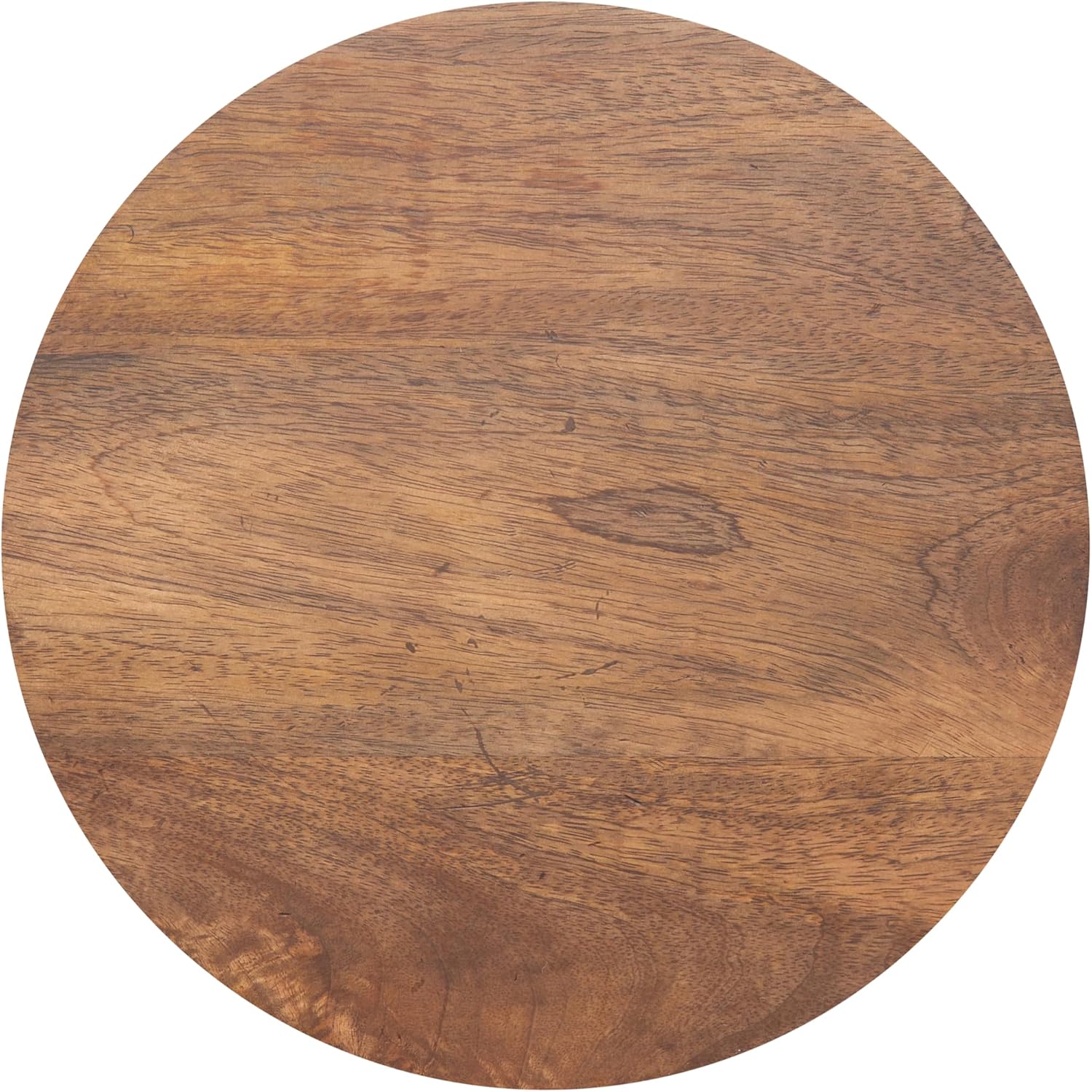 Kate and Laurel Talcott Modern Round Wood Side Table, 12 x 12 x 28, Walnut Brown, Transitional Decorative Two-Tier End Table for Use as a Bedroom Nightstand or Living Room Plant Stand