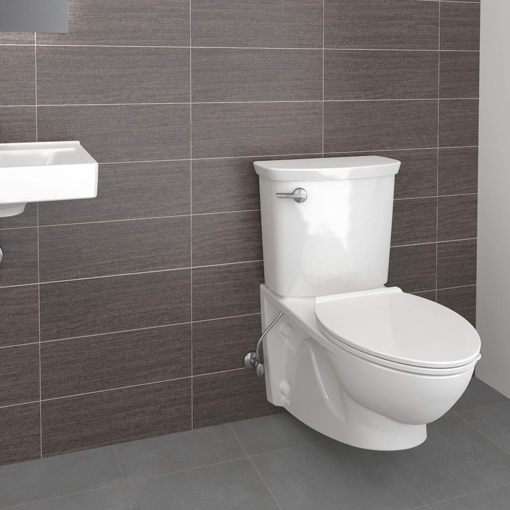 American Standard 2882107.020 Glenwall VorMax Wall-Hung Elongated Toilet with Left Hand Trip Lever, 1.28 gpf, White