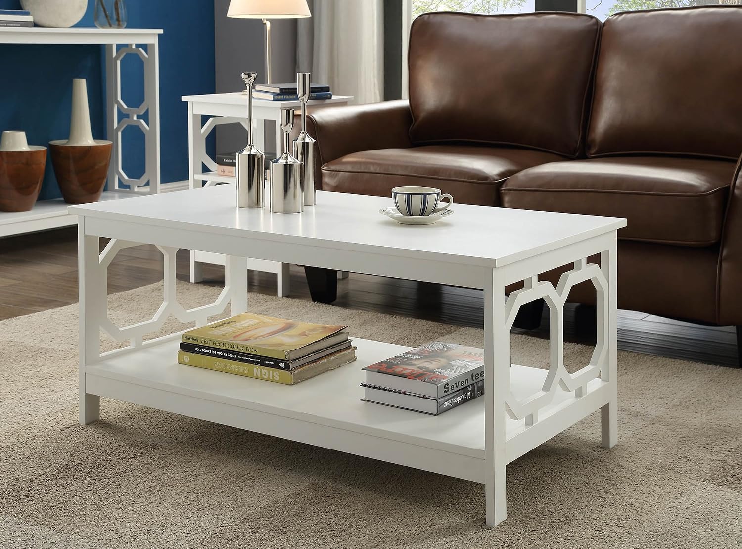 Convenience Concepts Omega Coffee Table, White