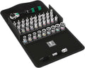 WERA 05003755001 8100 SA All-in Zyklop Speed Ratchet Set, 1/4' Drive, with Holding Function, Metric, 42 Pieces