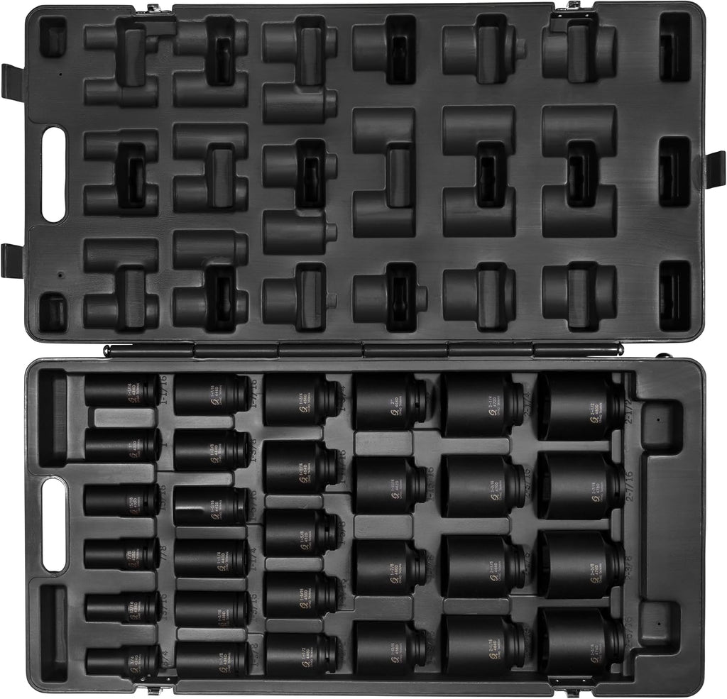SUNEX TOOLS 4695 3/4-Inch Drive SAE Deep Master Socket Set, 29-Piece