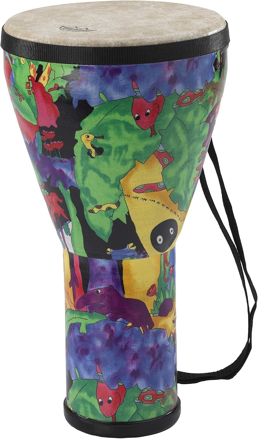 Remo KD-0608-01 Kids Percusson 8' Djembe Drum, Rain Forest