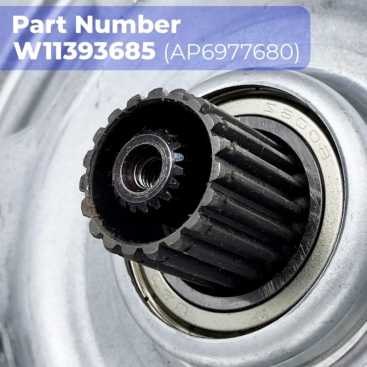 US-Based Supplier W11393685 Gearcase replaces W10447976, W10811956, W10868473, W11393686, W11455453 and Slider W10734521 Kit for Whirlpool Kenmore Maytag Washers, Shaft 4.5 inches, Seal 3.5 inches