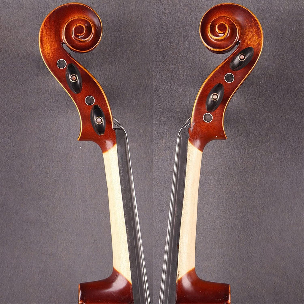 TSTS Solid Wood Rubbed Violin All Handmade Beginner Children Adult Professional Violin Musical Instrument Adults Violins (Color : 4/4)