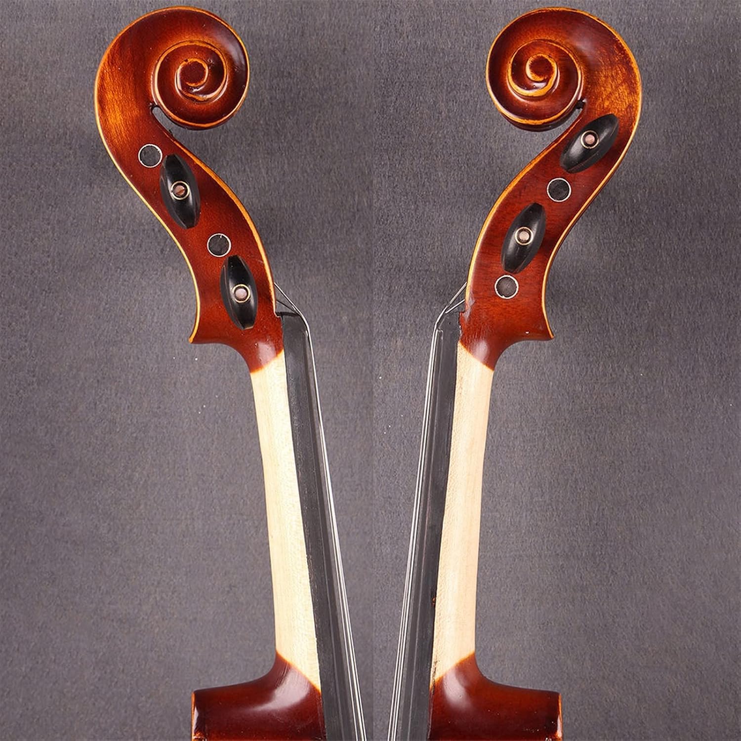 TSTS Solid Wood Rubbed Violin All Handmade Beginner Children Adult Professional Violin Musical Instrument Adults Violins (Color : 4/4)