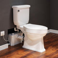 Macerating Toilet with Pump, Two-Piece Upflush Toilet For Basement, Powerful & Quiet Macerating Pump System With 4 Water Inlet, 23Ft Vertically, Elongated Bowl
