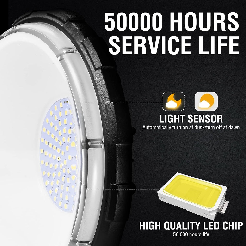 6 Pack 100W LED Barn Lights,Dusk to Dawn Outdoor Yard Lights with Photocell,10000lm 5000K Daylight IP65 Waterproof Outdoor Security/Street/Area Light - 700W MH/HPS Replacement