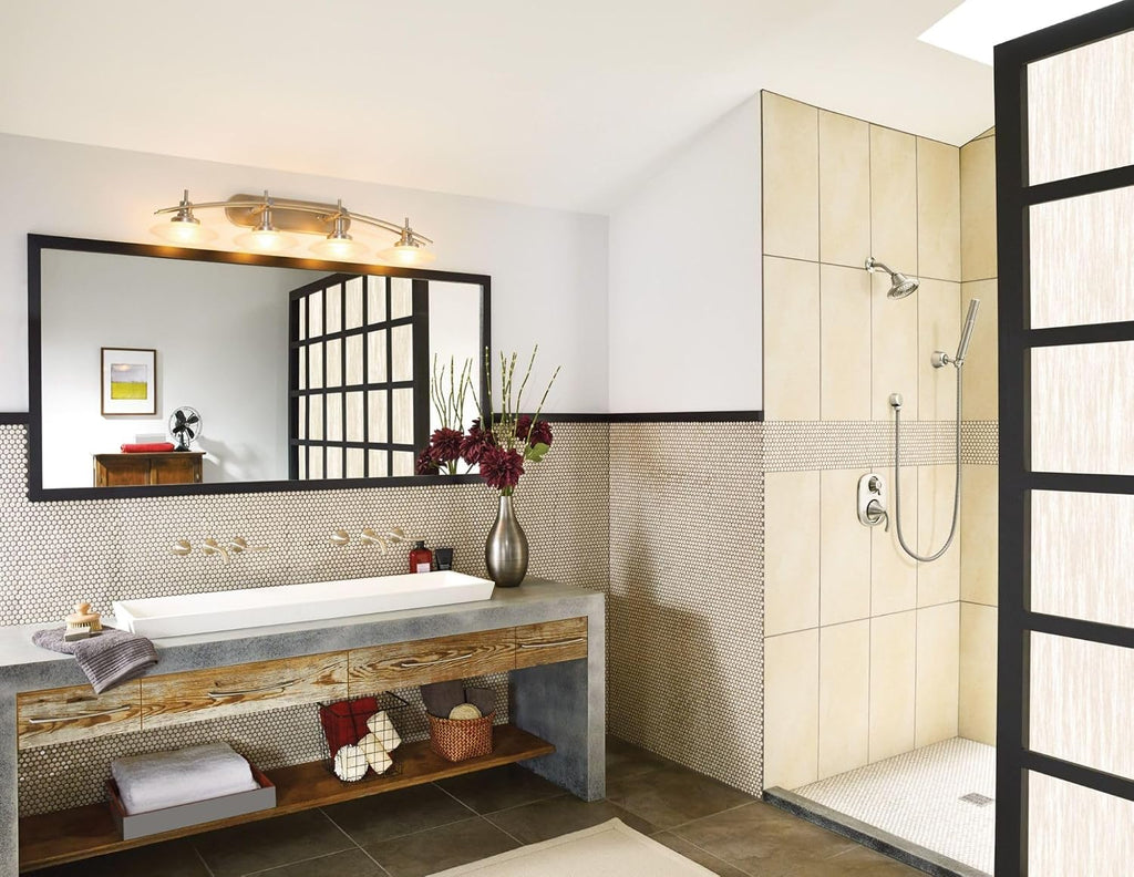 Moen Fina Brushed Nickel Eco-Performance Handheld Showerhead with Wall Bracket and 69-Inch-Long Hose, S11705EPBN