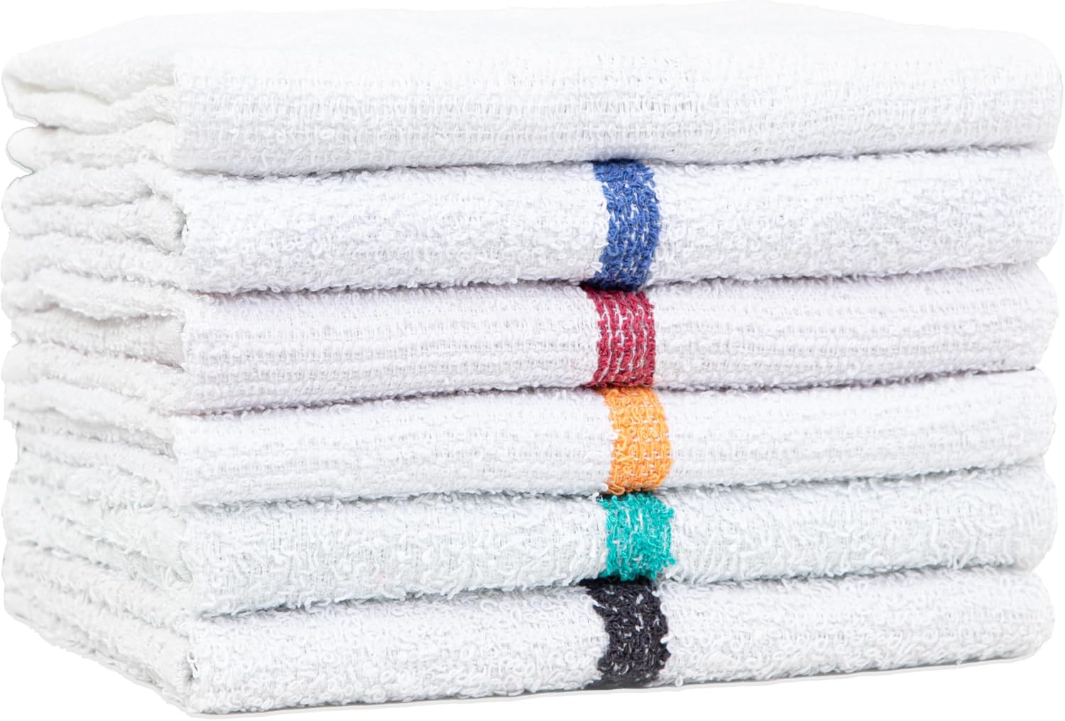 Arkwright Bar Mop Towels Bulk, Pallet of 4200, 100% Cotton Kitchen Dishcloths, Absorbent Quick Dry Cleaning Cloths for Restaurant, Bar and Home Kitchen, 16 x 19 in, White/Blue