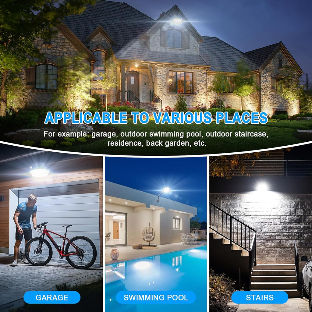 SKYWORLD 2Pcs LED Barn Light, 100W 10000LM Dusk to Dawn Outdoor Lights with Mounting Arm, Adjustable Photocell, IP66 Waterproof Outside Security Lighting for Yard Garage Warehouse Area Street Light