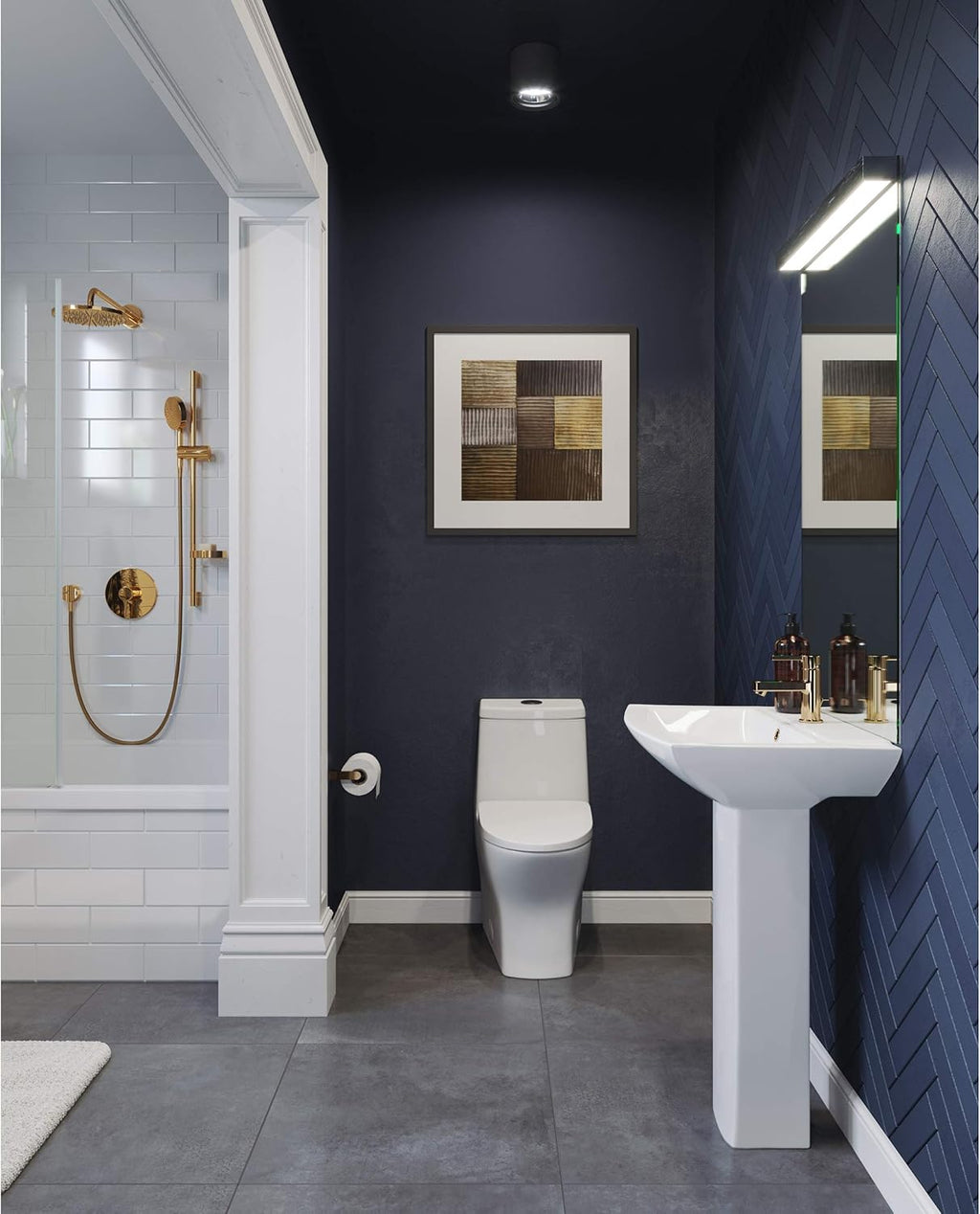 Sublime II One-Piece 12' Rough-in 1.1/1.6 GPF Dual Top Flush Round Compact Toilet in Glossy White