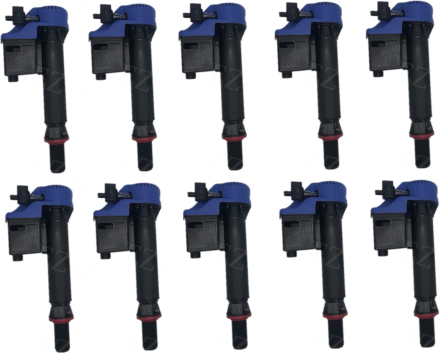 Genuine Toto USA Made 528GT Blue Universal Toilet Fill Valve Replacement Assembly Kit Parts,Replace TSU99A.X and All other Toto Toilets (10)