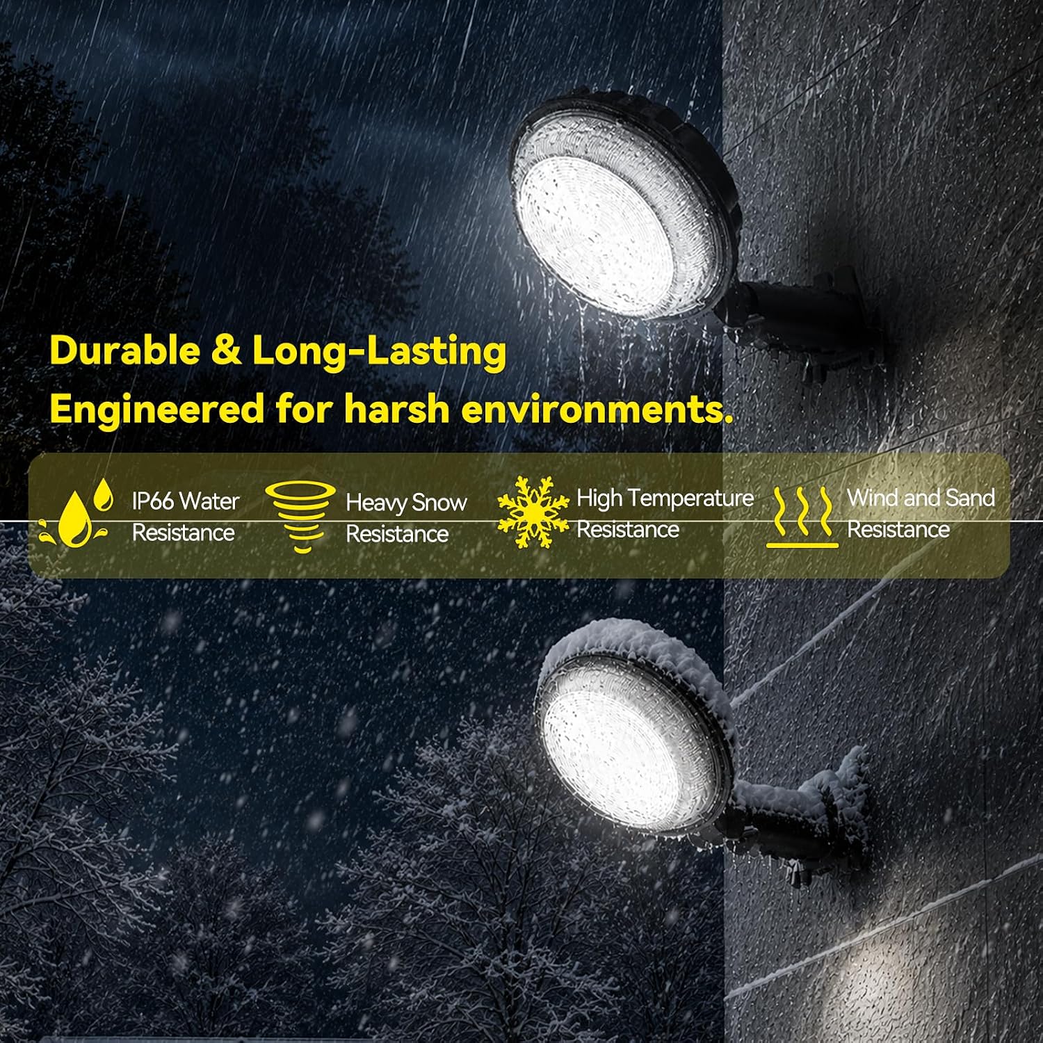 AIKVSXER 150W LED Barn Light,22500LM Yard Area Lights Dusk to Dawn Outdoor Lighting with Photocell 6500K Adjustable Angle Daylight IP66 Waterproof Street Lights for Security Farmhouse Garage-6 Pack