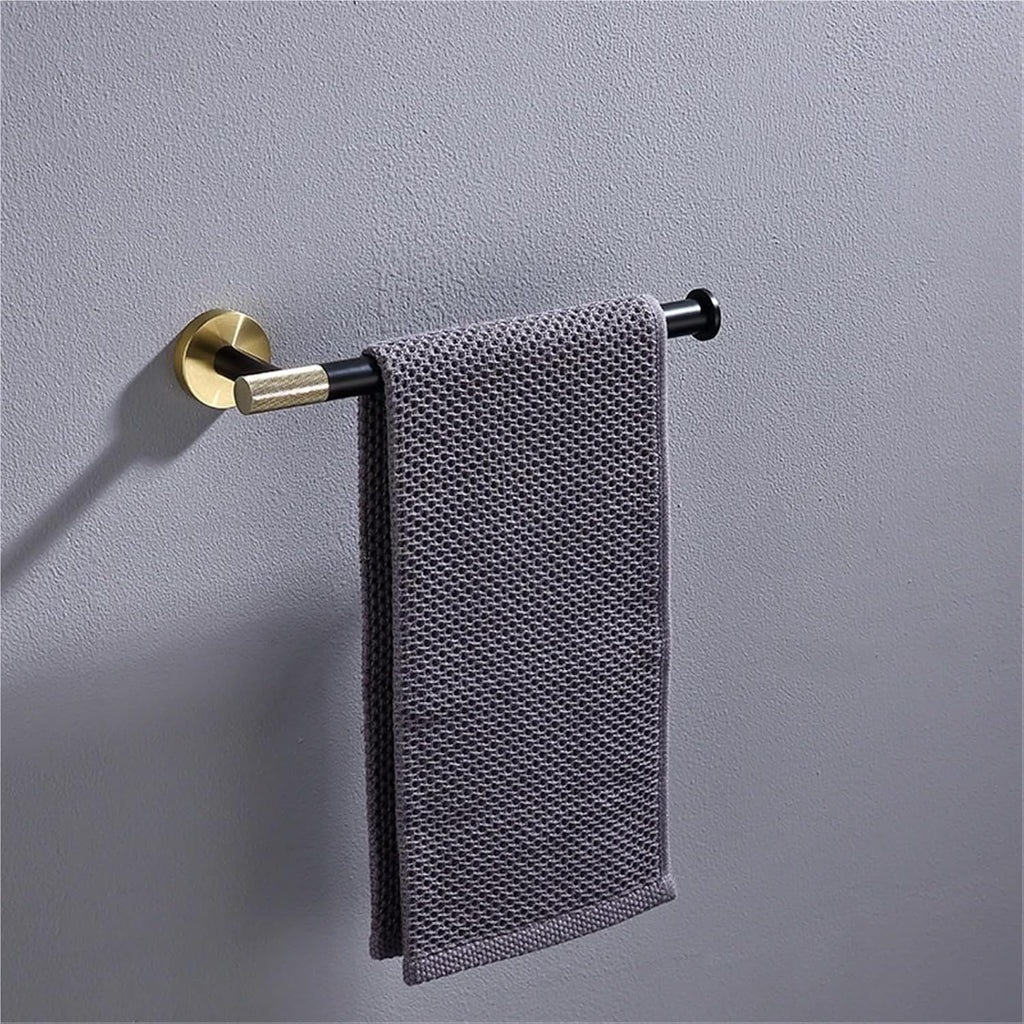 Black Gold Wall Mount Shelf Toilet Bath Hardware Paper Holder Towel Bar Rack Rail Rod Hook Hanger Bathroom Accessories(4 Piece Set 500mm)