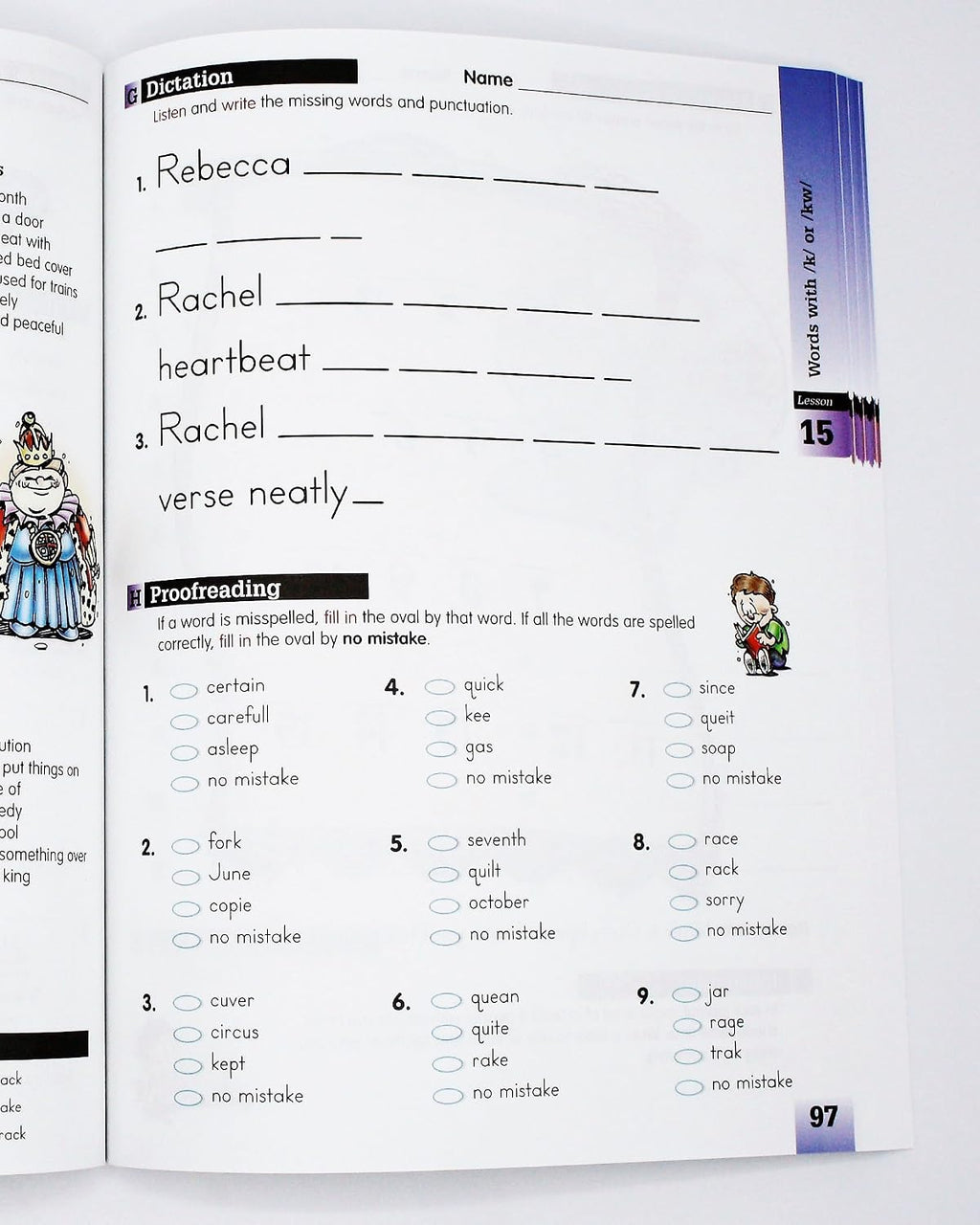 A Reason for Spelling: Student Workbook Level C (Reason for Spelling: Level C)