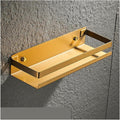 20-50Cm Bathroom Accessories Matt Black Gold Corner Shelves Kitchen Wall Mounted Shower Bath Shampoo Storage Rack Towel Bar,Gold 30cm