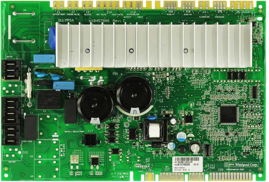 GLOB PRO SOLUTIONS W11031829 Electronic Control BoardWasher W10735683 WPW10735683 PS11770328 W10661567 W10693596 W10909372, W10748996