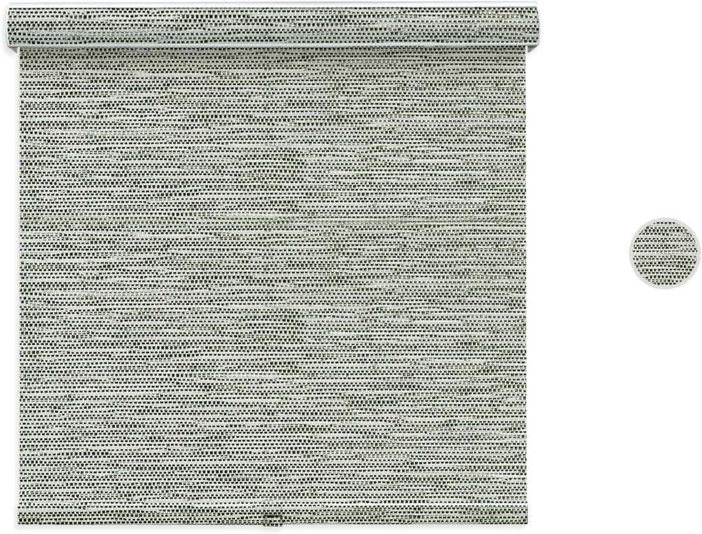 Free-Stop Blackout Roller Shades, Room Darkening Window Blinds, Thermal Insulated UV Protection with Decorative Valance for Home,Gray 03