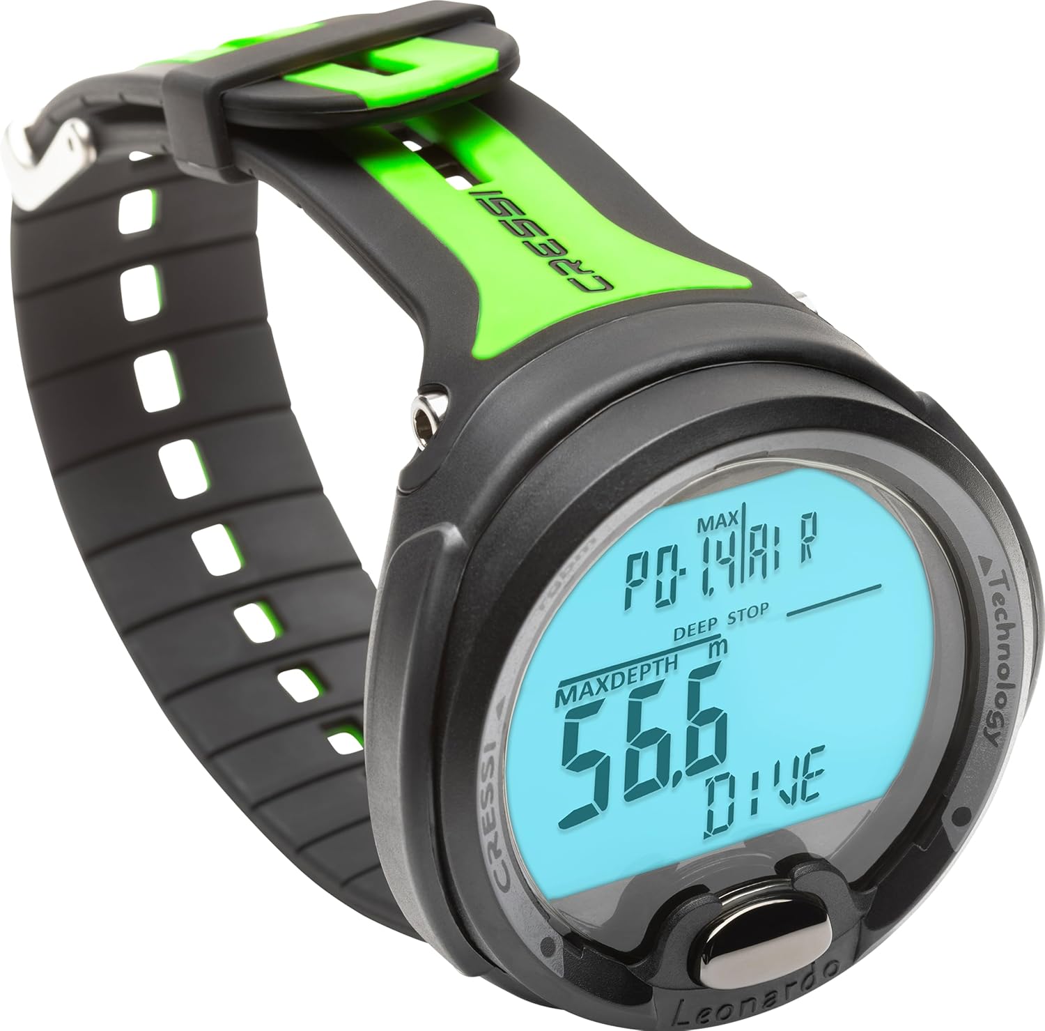 Cressi Leonardo 2.0 Scuba Dive Computer - Air, Nitrox & Gauge Dive Watch - Backlit Waterproof Watch - USB IR Diving Computer