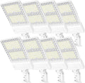 8 Pack LED Parking Lot Light 400W 320W 240W Adjustable, UL Listed 60000LM Outdoor Street Area Lighting with Photocell 100-277V IP65 5000K LED Shoebox Light Arm & Slip Fitter Mount for Street