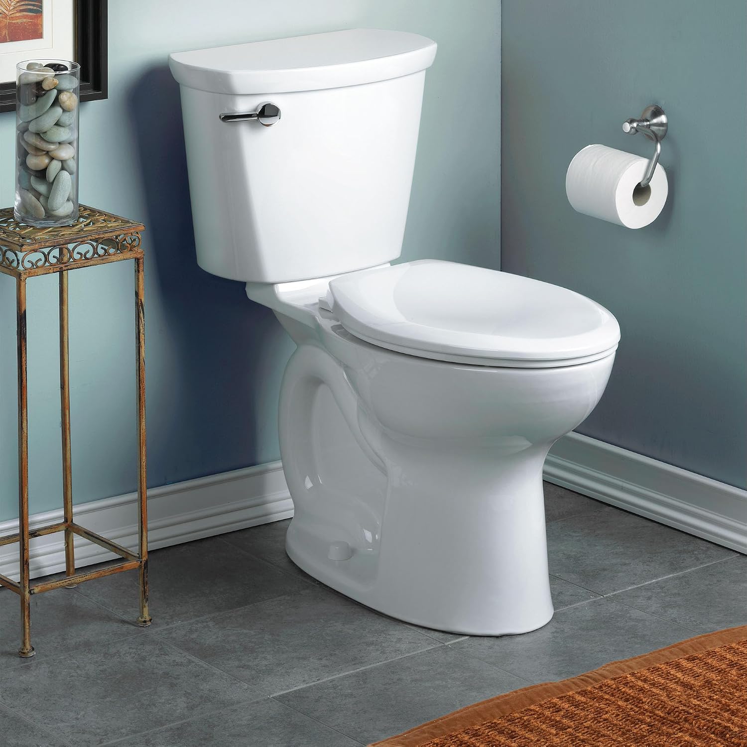 American Standard 215AB104.020 Cadet PRO Two-Piece Toilet Less Seat, Elongated Front, 10-in Rough-In, White, 1.28 GPF