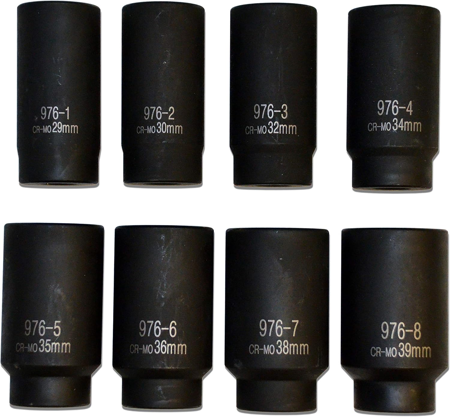 Cal-Van Tools 976 8 Piece 12 Point Axle Nut Socket Set, 1 Pack, Multi, One Size
