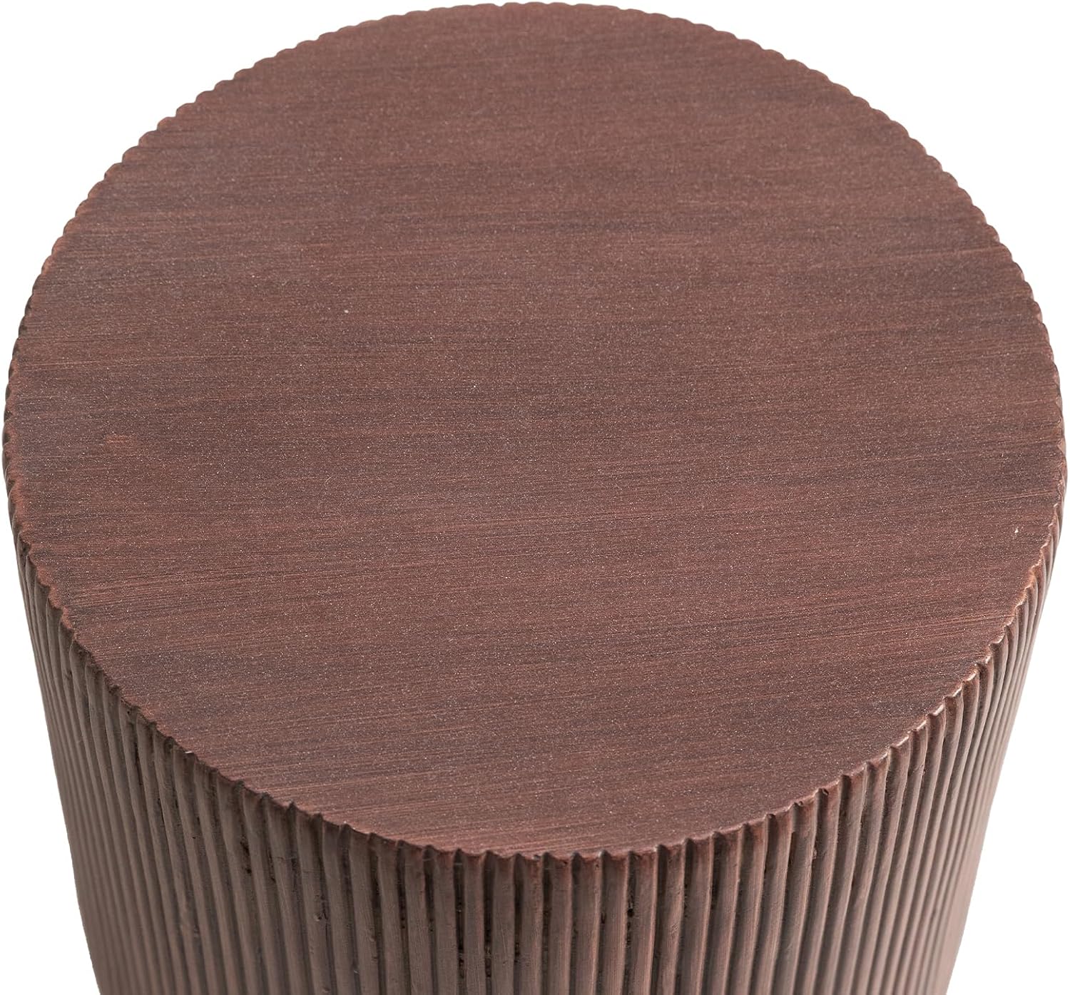 LeisureMod Eden Modern Side End Table – Indoor and Outdoor Accent Table for Living Room, Bedroom, Patio, Balcony, Porch, Garden, Small Spaces in Wood Brown
