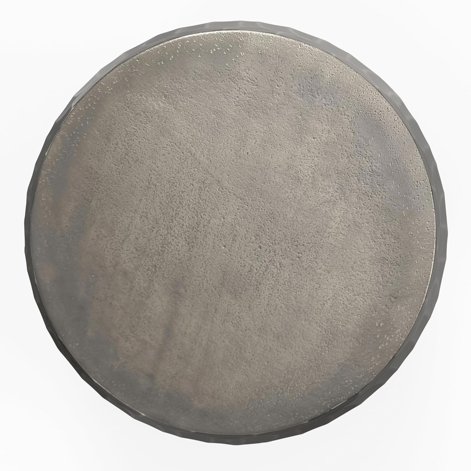 SIMPLIHOME Nellie Metal Table - 19 inch Wide Cast Aluminum Round Side Table in Graphite, Industrial Accent Table for Living Room, Bedroom, or Office with Sculptural Design, Assembled