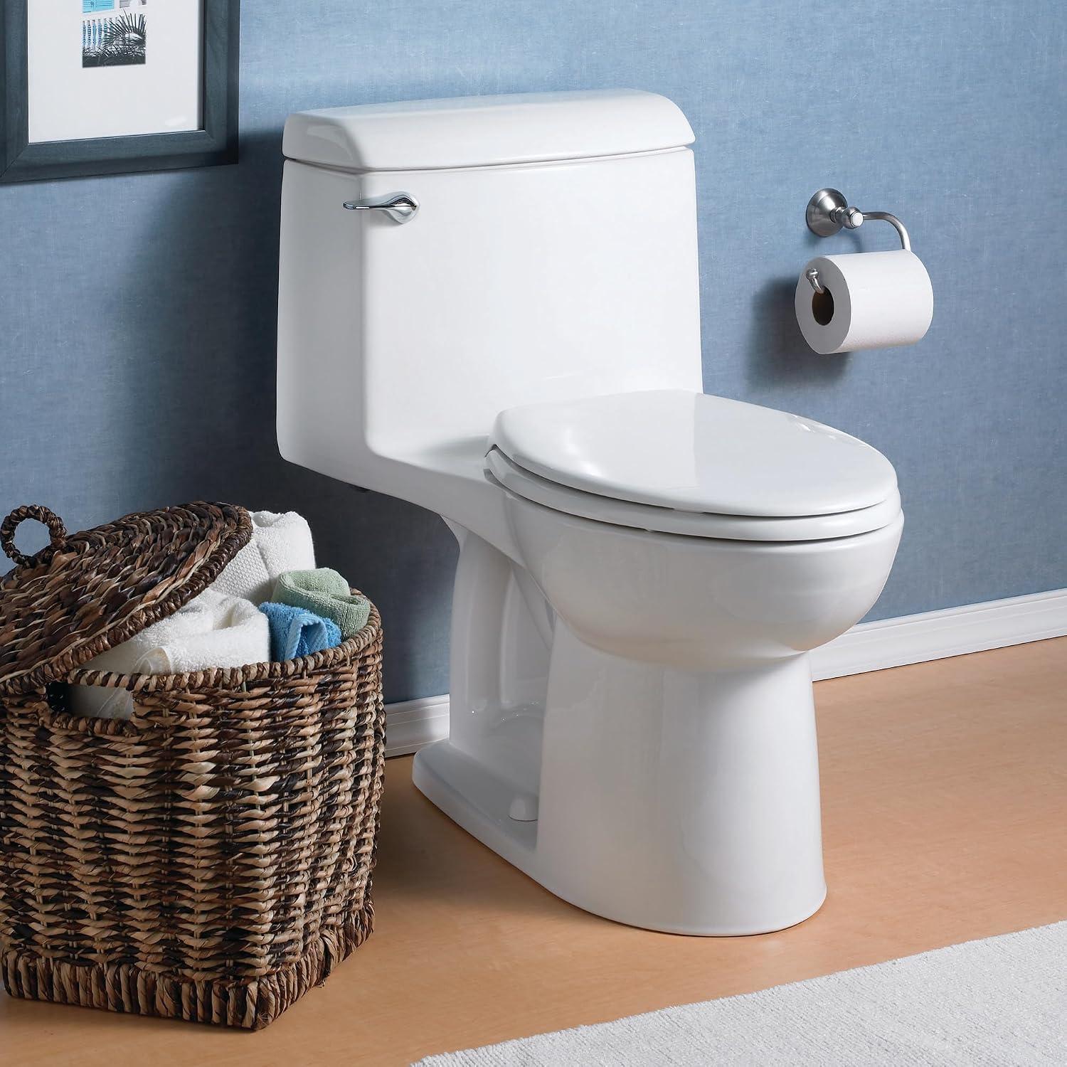 American Standard 2004314.020 Champion 4 One-Piece Toilet with Toilet Seat, Elongated Front, Standard Height, White, 1.6 gpf (Pack of 2)