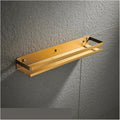 20-50Cm Bathroom Accessories Matt Black Gold Corner Shelves Kitchen Wall Mounted Shower Bath Shampoo Storage Rack Towel Bar,Gold 40cm