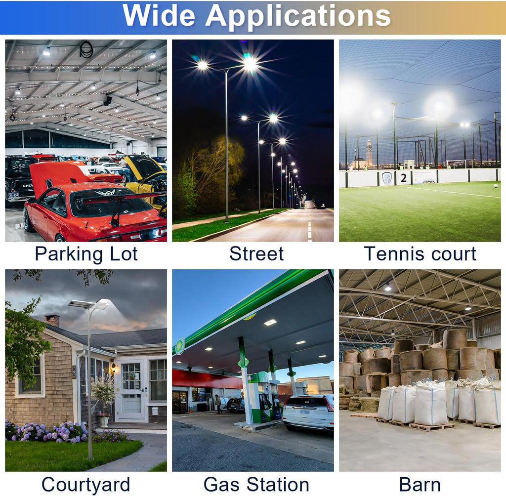 120W Shoebox LED Retrofit Kits, 16200LM 5000K, E39 Mogul Base, LED Retrofit Lights (600W MH/HPS Equivalent), Ideal for Parking Lots, Tennis Courts & Outdoor Street Lighting, ETL Listed (1-Pack)