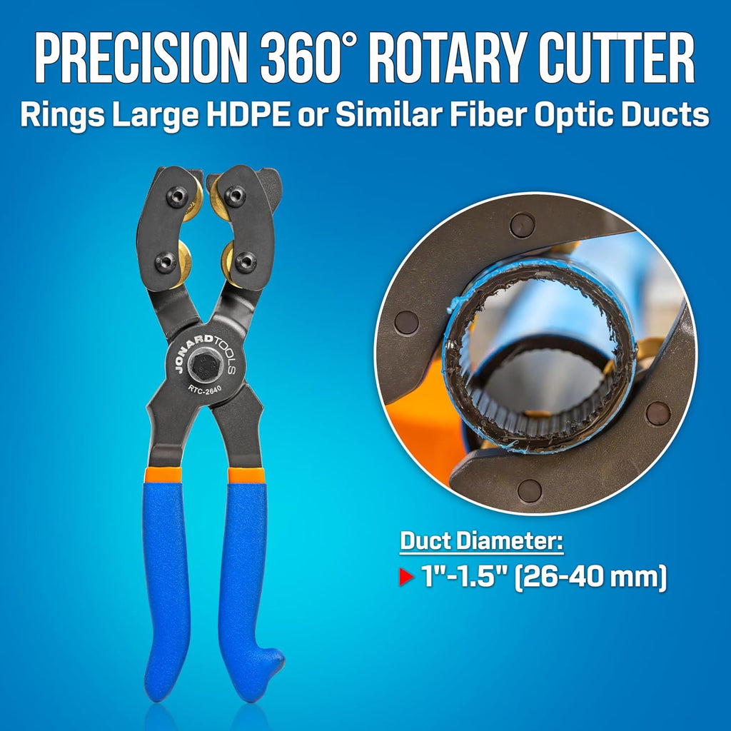 Jonard Tools RTC-2640 360° Rotary Duct & Tube Cutter, 26-40 mm