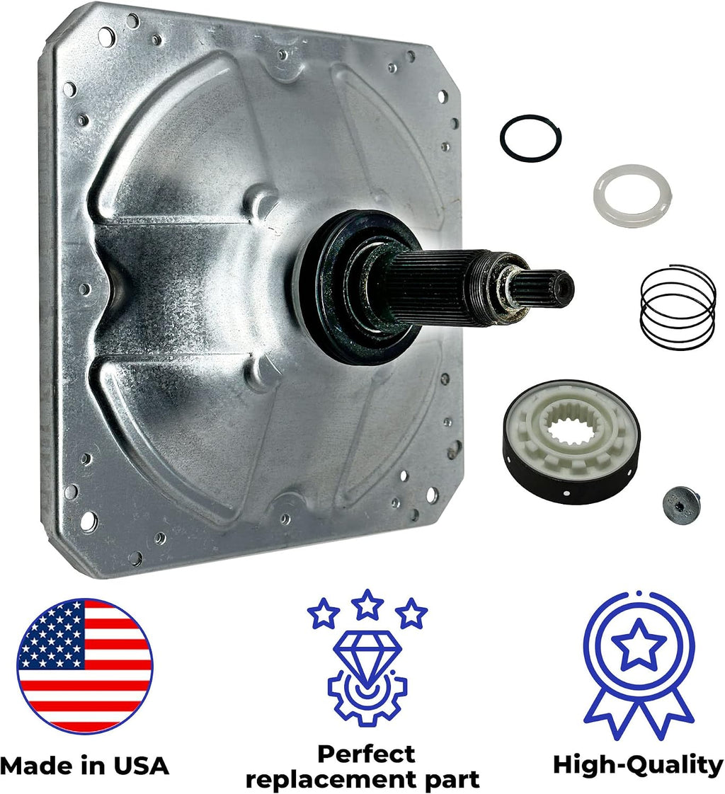 US-Based Supplier W11393685 Gearcase replaces W10447976, W10811956, W10868473, W11393686, W11455453 and Slider W10734521 Kit for Whirlpool Kenmore Maytag Washers, Shaft 4.5 inches, Seal 3.5 inches